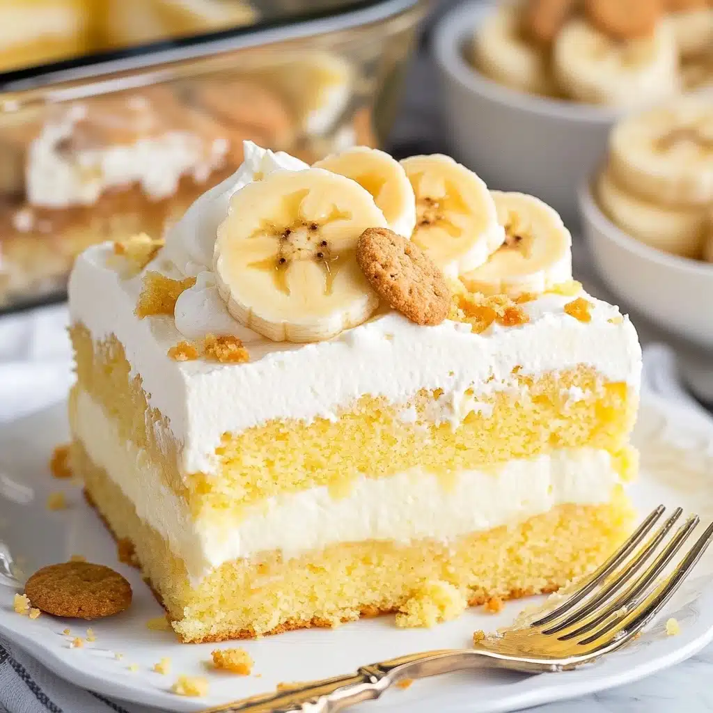 Banana Pudding Poke Cake Recipe - Recipe Image