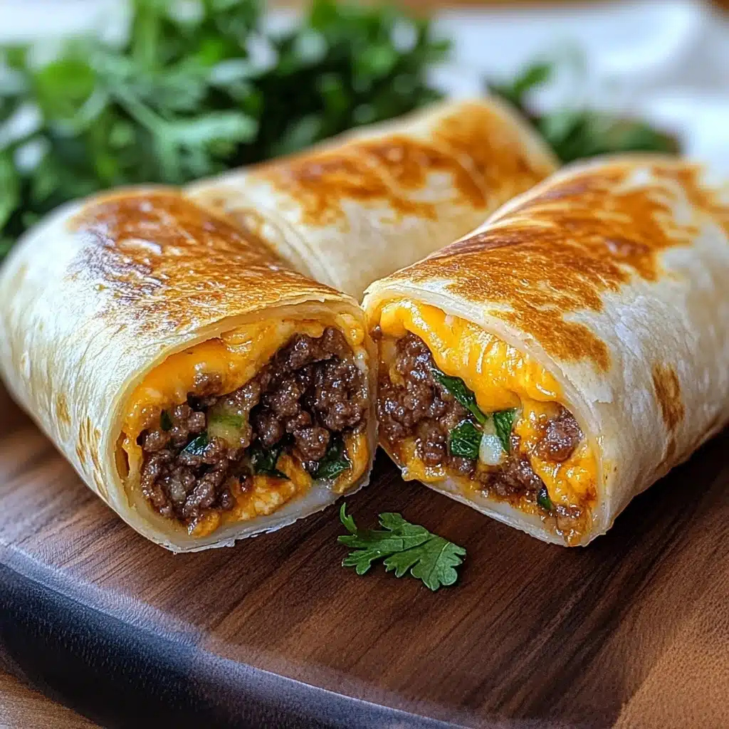 Easy Garlic Butter Beef Cheeseburger Rollups Recipe - Recipe Image