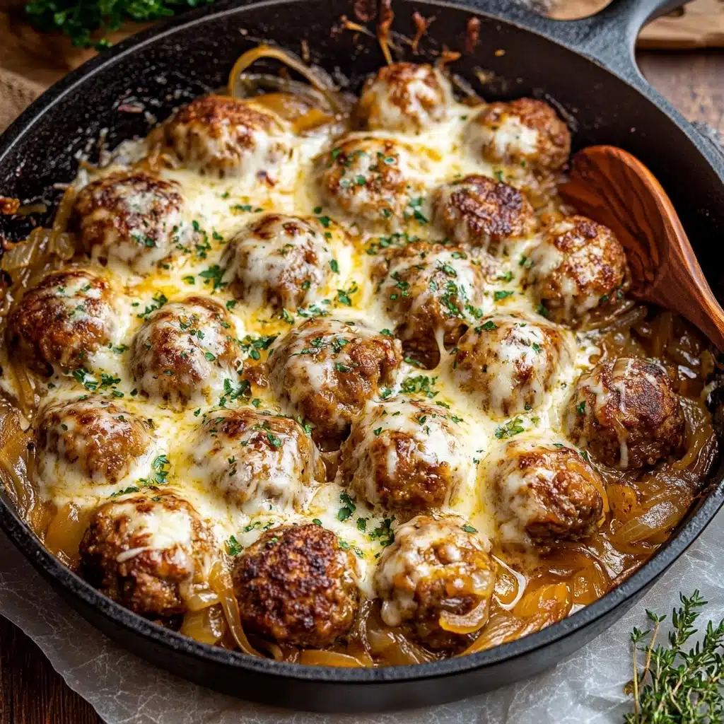 French Onion Meatballs Recipe - Recipe Image