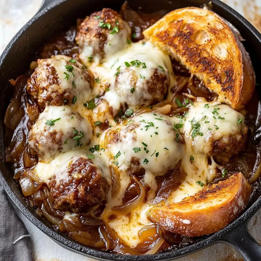 French Onion Meatballs Recipe - Recipe Image