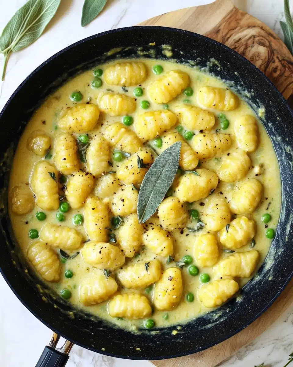 Sage Gnocchi with Cream Sauce Recipe