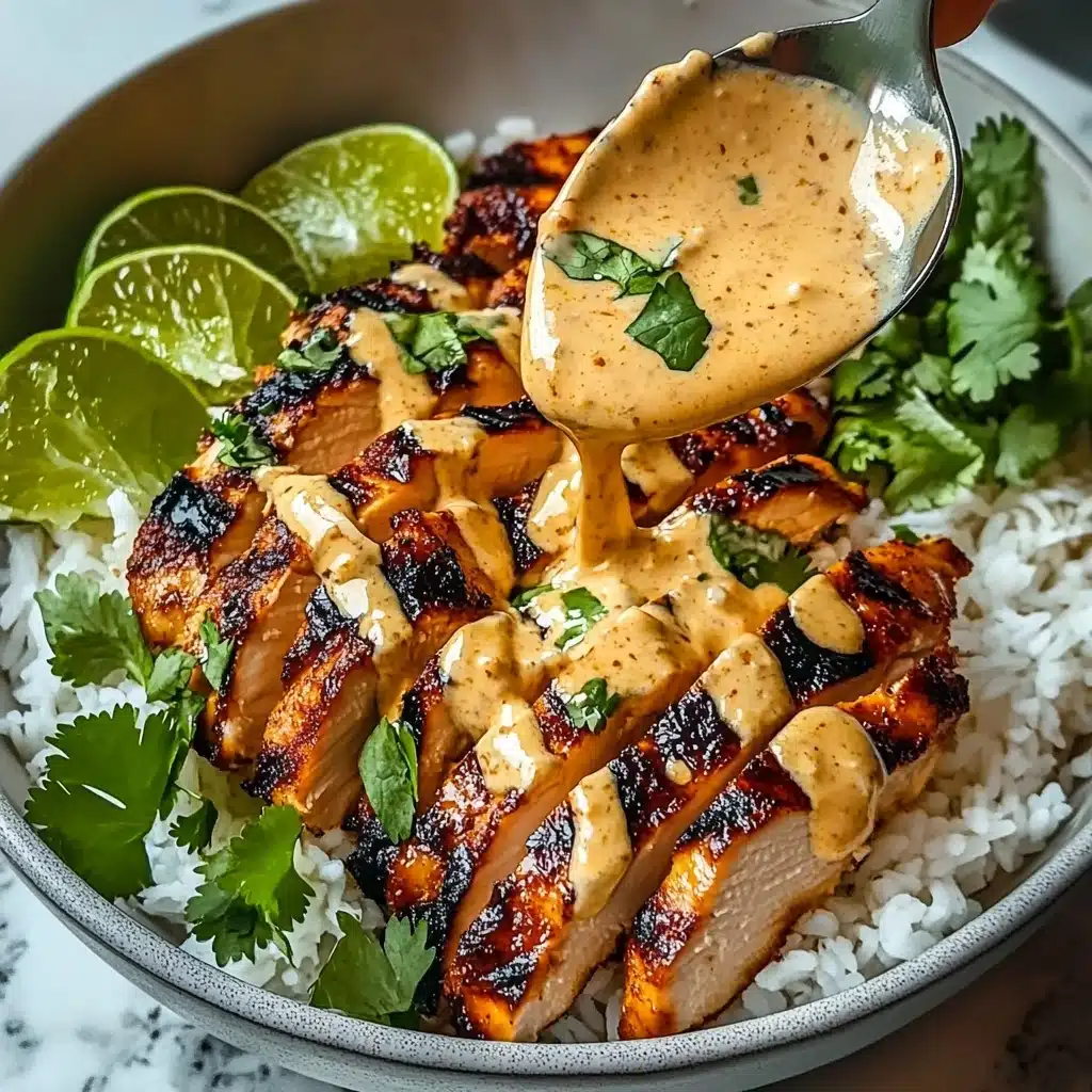 Sweet Chili Chicken Bowl with Coconut Lime Drizzle Recipe - Recipe Image