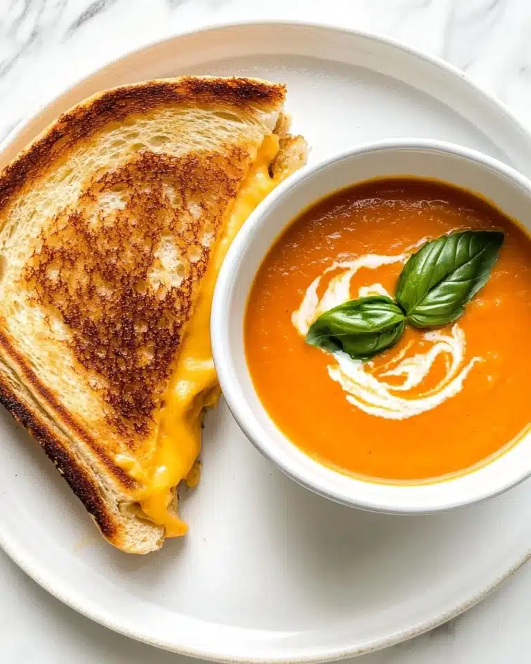 Easy Tomato Soup with Grilled Cheese Recipe