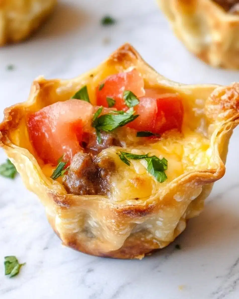 Crunchy Taco Cups Recipe