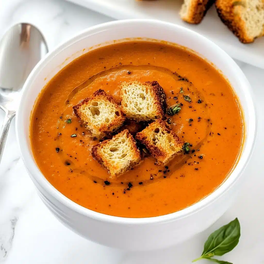 Roasted Tomato Basil Soup Recipe - Recipe Image
