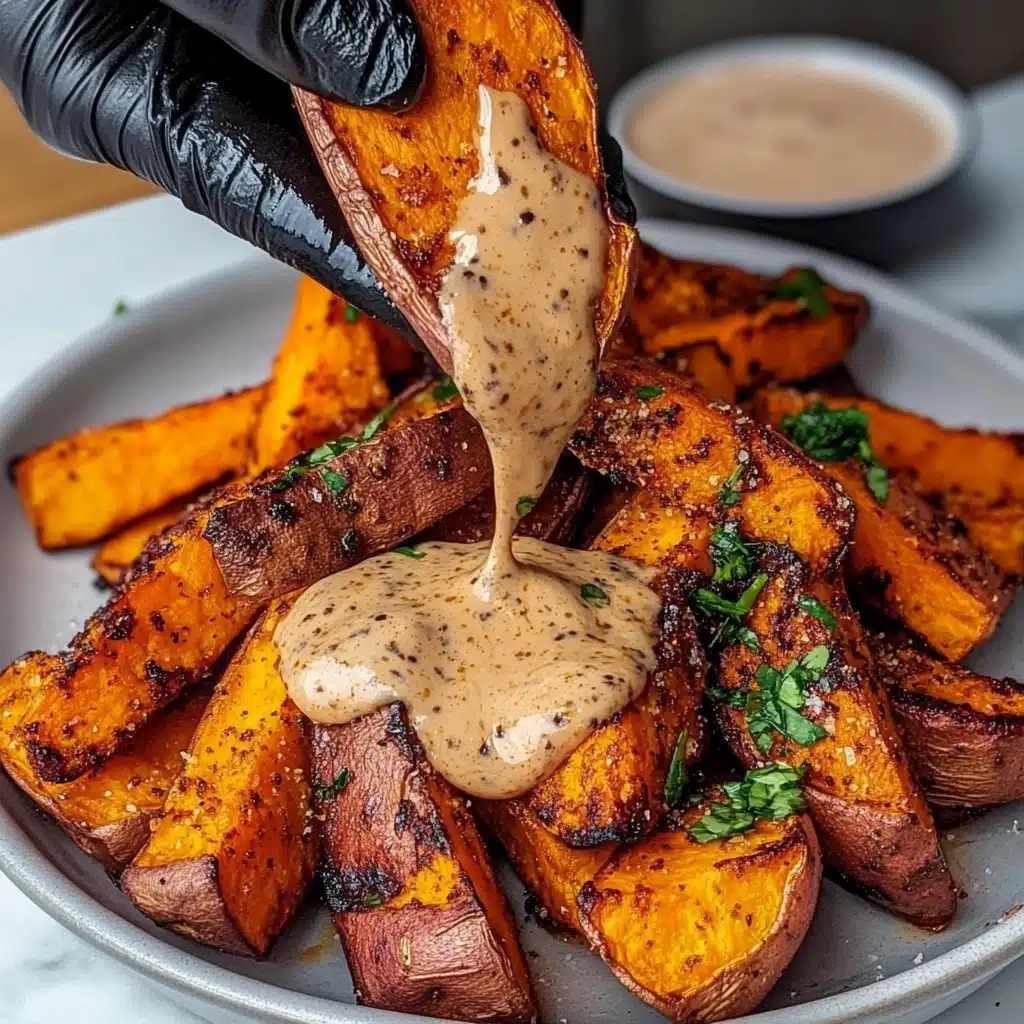 Smoky Roasted Sweet Potatoes with Chipotle Mayo Recipe - Recipe Image