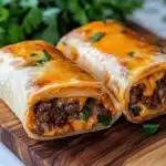 Easy Garlic Butter Beef Cheeseburger Rollups Recipe