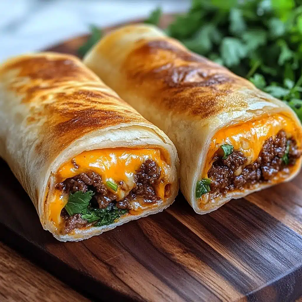 Easy Garlic Butter Beef Cheeseburger Rollups Recipe - Recipe Image