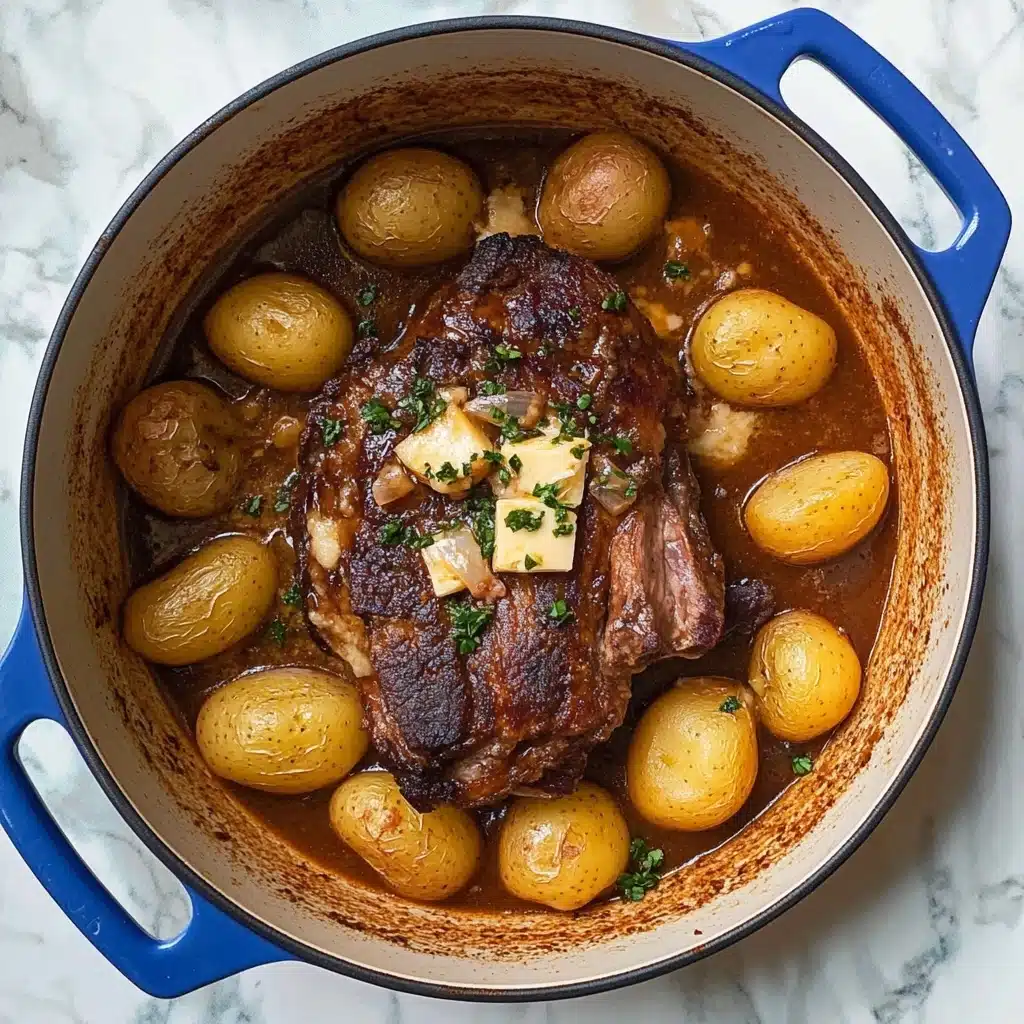Steakhouse Pot Roast With Blue Cheese Gravy Recipe - Recipe Image