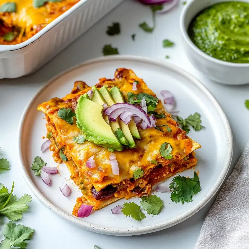 Dreamy Refried Bean Chicken Enchiladas Recipe - Recipe Image