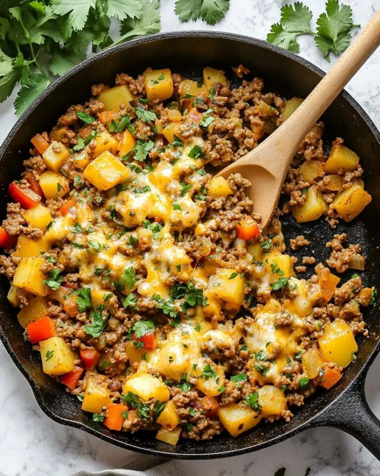 Mexican Ground Beef and Potato Skillet Recipe