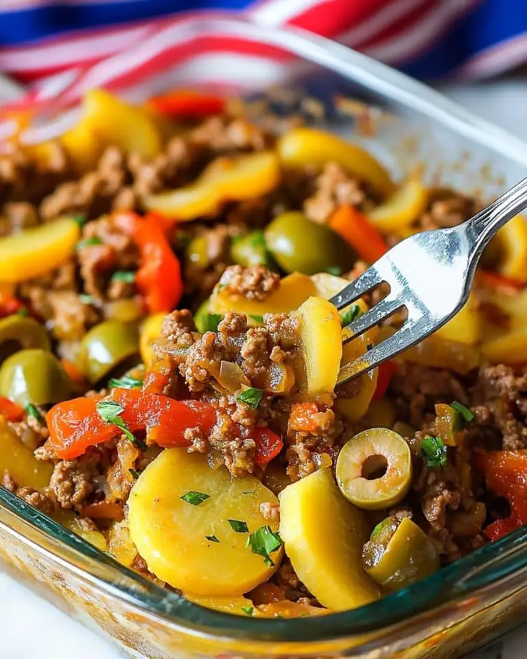 Southern Five Layer Beef Casserole Recipe