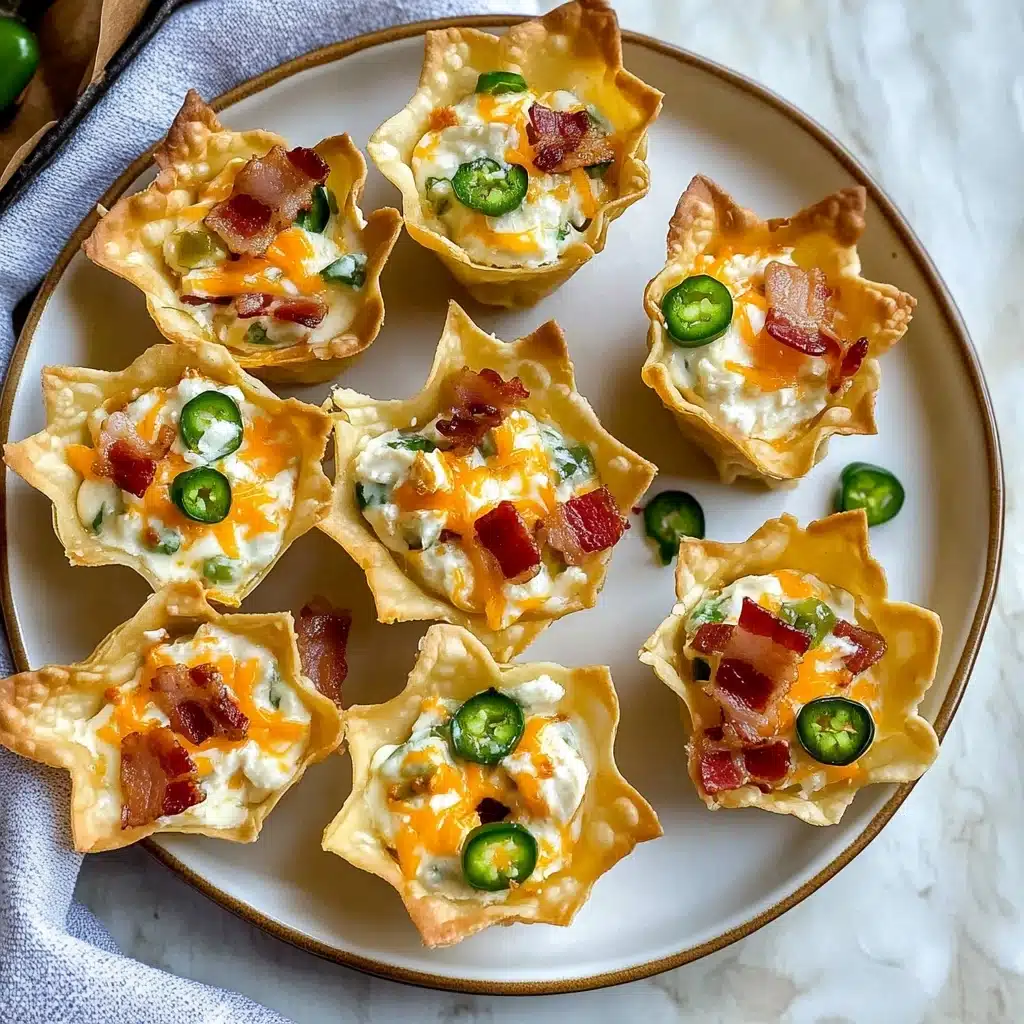 Jalapeno Popper Wonton Cups Recipe - Recipe Image