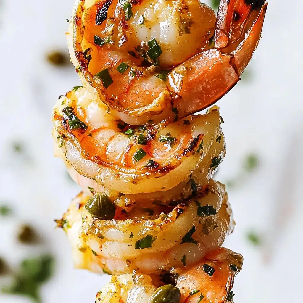 Grilled Shrimp Piccata Skewers Recipe - Recipe Image