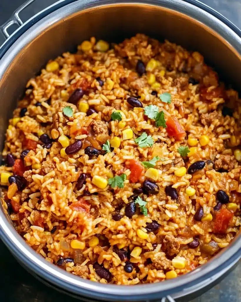 Instant Pot Weeknight Chicken and Rice Burrito Bowls Recipe