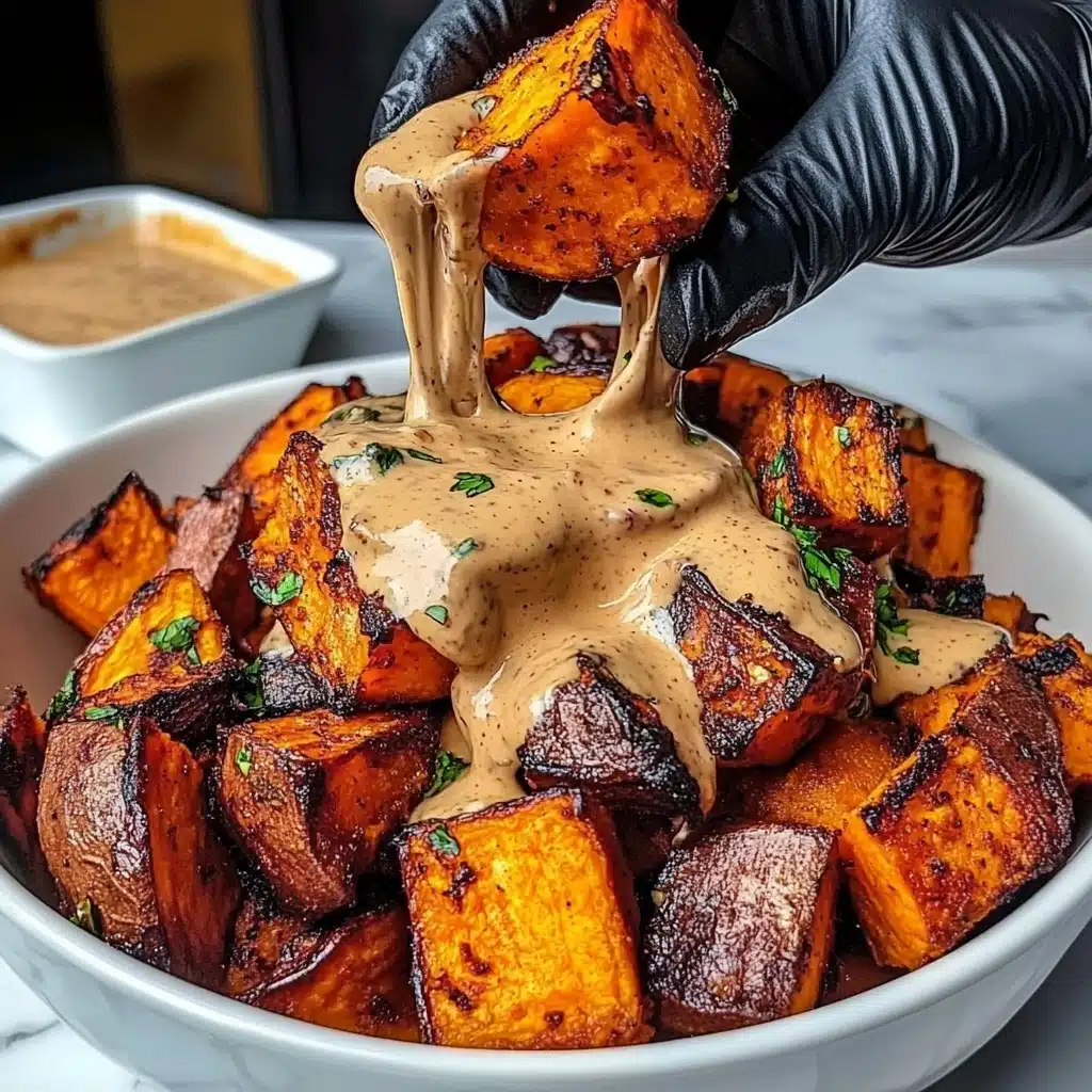 Smoky Roasted Sweet Potatoes with Chipotle Mayo Recipe - Recipe Image