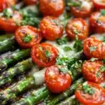 Parmesan Roasted Asparagus with Tomatoes & Balsamic Recipe