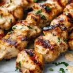 (Air Fryer) Bang Bang Chicken Skewers Recipe
