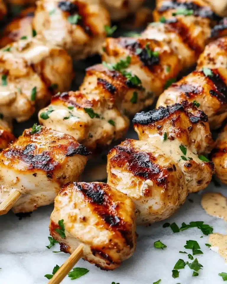 (Air Fryer) Bang Bang Chicken Skewers Recipe