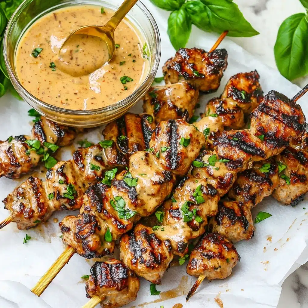 (Air Fryer) Bang Bang Chicken Skewers Recipe - Recipe Image