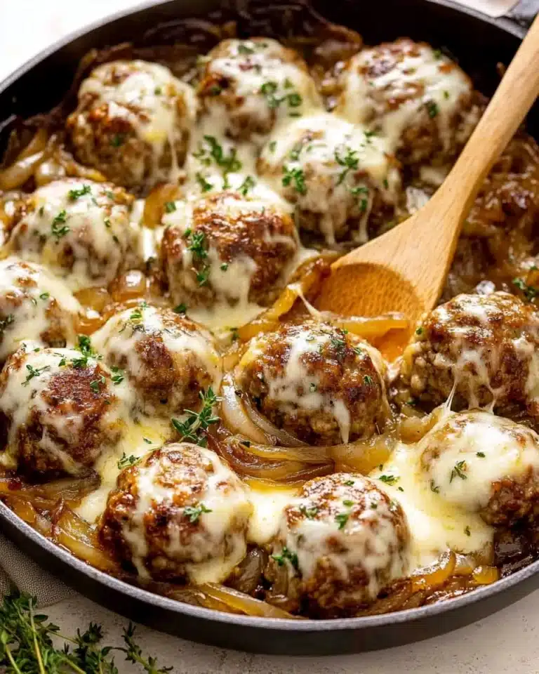 French Onion Meatballs Recipe