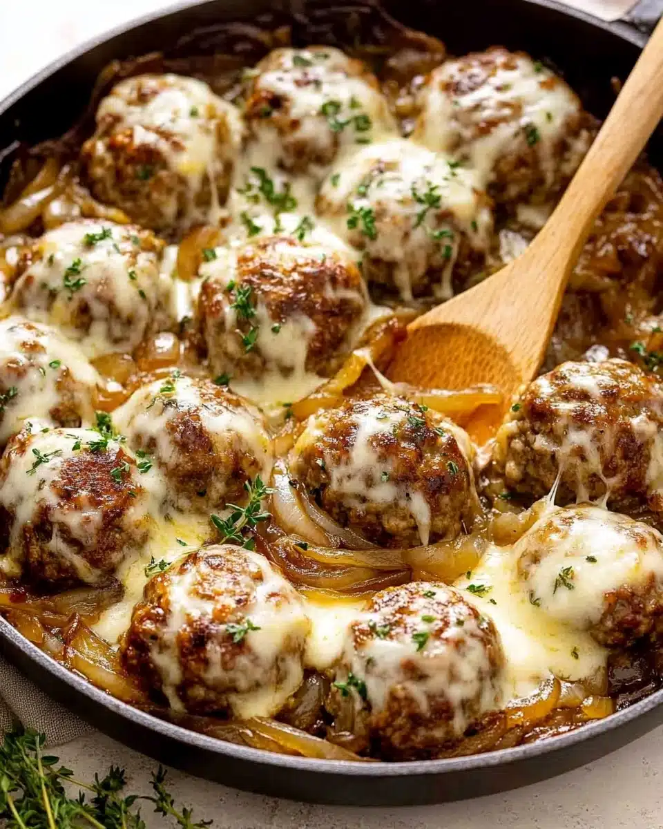 French Onion Meatballs Recipe