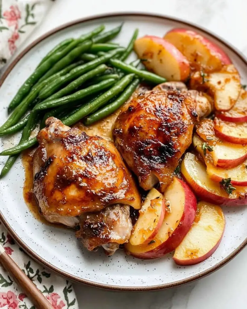 Easy Apple Cider Chicken with Crispy Skirt and Sweet Glaze Recipe