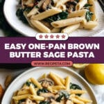 One-Pan Brown Butter and Sage Pasta Recipe