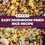 Mushroom Fried Rice Recipe