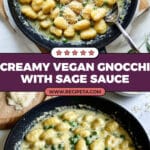 Sage Gnocchi with Cream Sauce Recipe