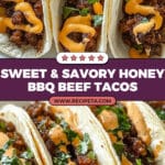 Garlic Butter Honey BBQ Beef Tacos Recipe
