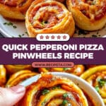 Pepperoni Pizza Pinwheels Recipe