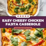 Cheesy Chicken Fajita Casserole Recipe