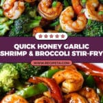 Honey Garlic Butter Shrimp & Broccoli Recipe