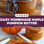 Easy Maple Pumpkin Butter Recipe