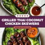 Grilled Thai Coconut Chicken Skewers Recipe