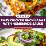 Dreamy Refried Bean Chicken Enchiladas Recipe
