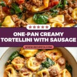 One Pan Tortellini with Sausage Recipe