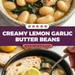 Creamy Lemon Garlic Butter Beans Recipe