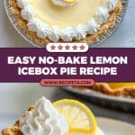 No-Bake Lemon Icebox Pie Recipe