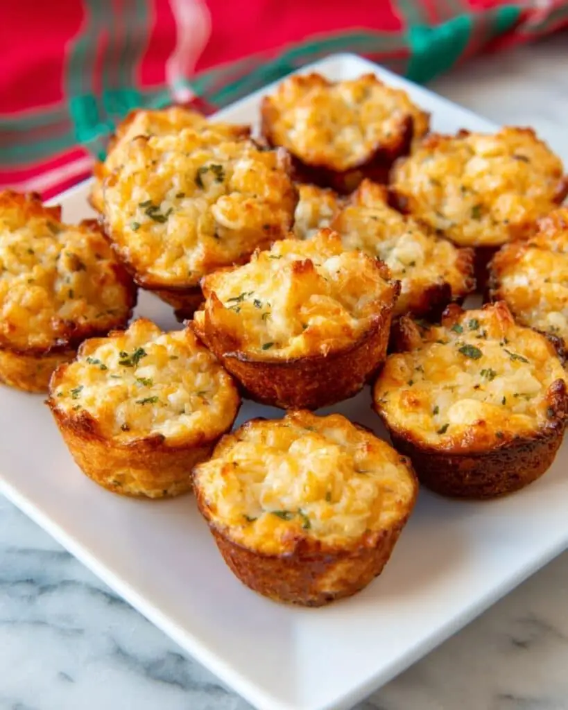 Crab Cake Bites with Lemon Parmesan Dipping Sauce Recipe