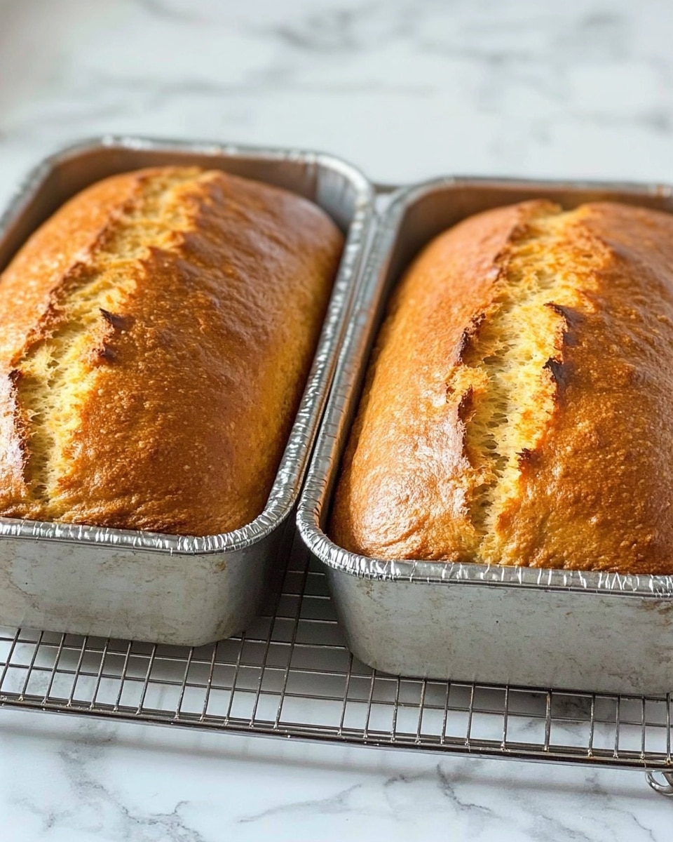 The image shows three thick slices of moist pumpkin bread placed close together on a white plate. The bread has a rich orange-brown color with a slightly darker crust on the edges. The texture looks soft and dense with a slightly crumbly surface. The plate is set on a white marbled surface, with a blurred orange round object visible in the background. photo taken with an iphone --ar 4:5 --v 6.1
