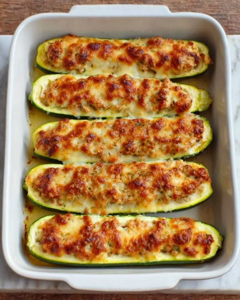 Keto Chicken Parmesan Zucchini Boats Recipe