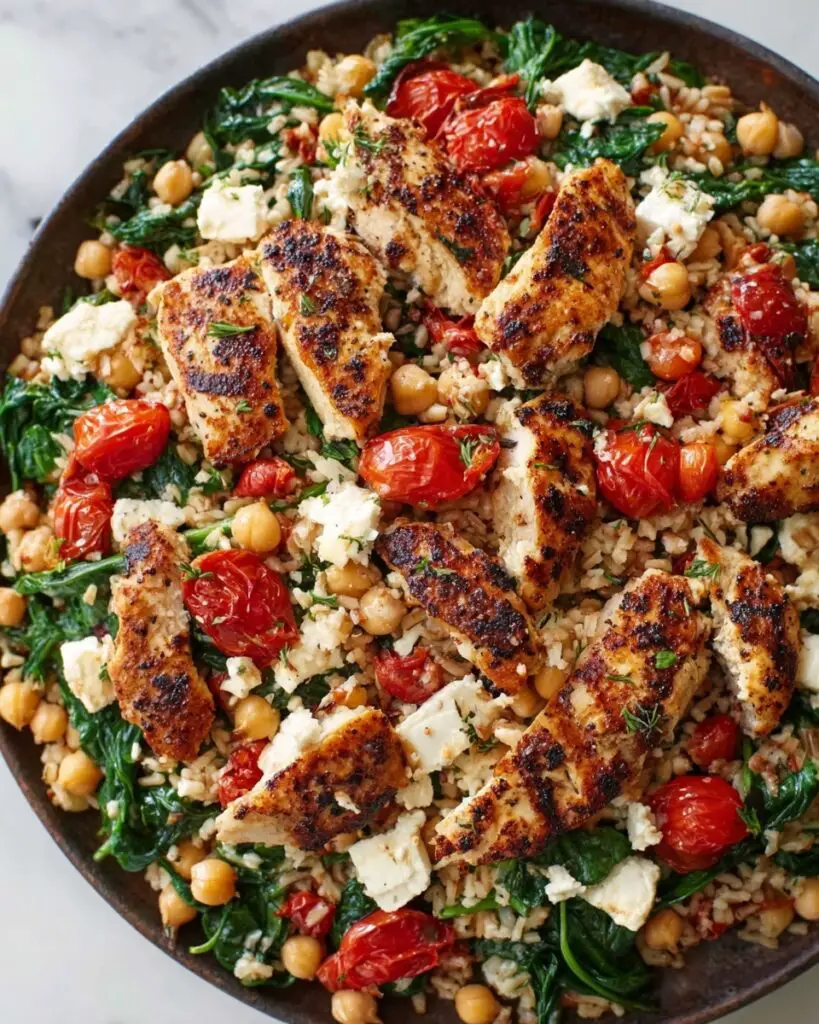 Greek Chicken and Lemon Rice (30 Minutes, One-Pot) Recipe