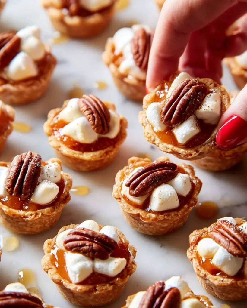 Sweet Potato Crescent Bites with Marshmallows and Pecans Recipe