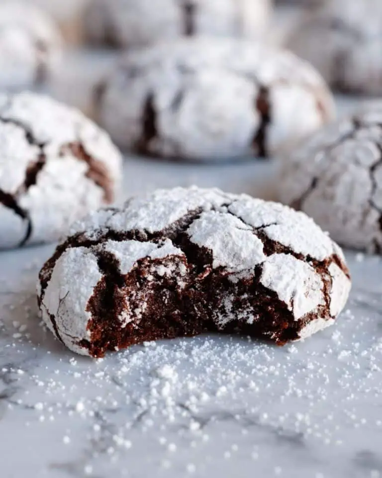 Easy Chocolate Crinkle Cookies Recipe