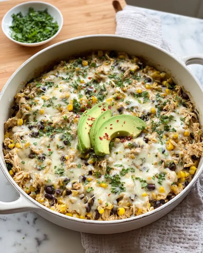 Salsa Verde Chicken & Rice Skillet Recipe