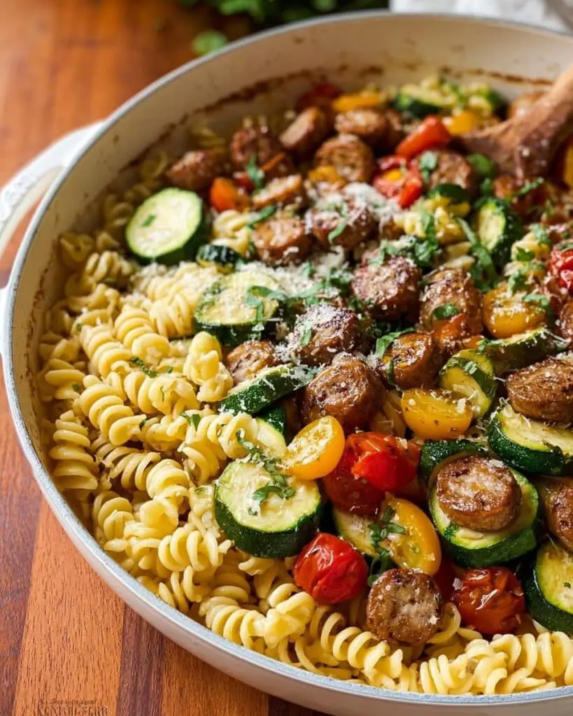 Chicken Zucchini Pasta Skillet Recipe
