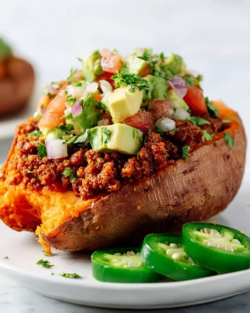 Taco Stuffed Sweet Potatoes Recipe