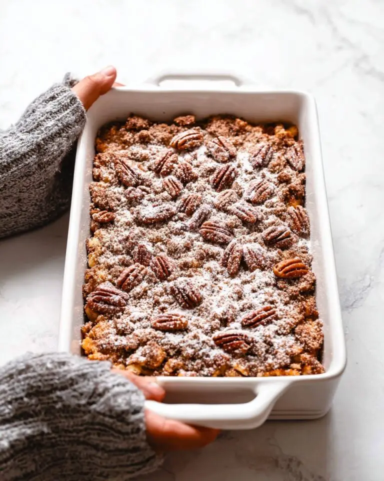 Pumpkin French Toast Casserole with Streusel Topping Recipe